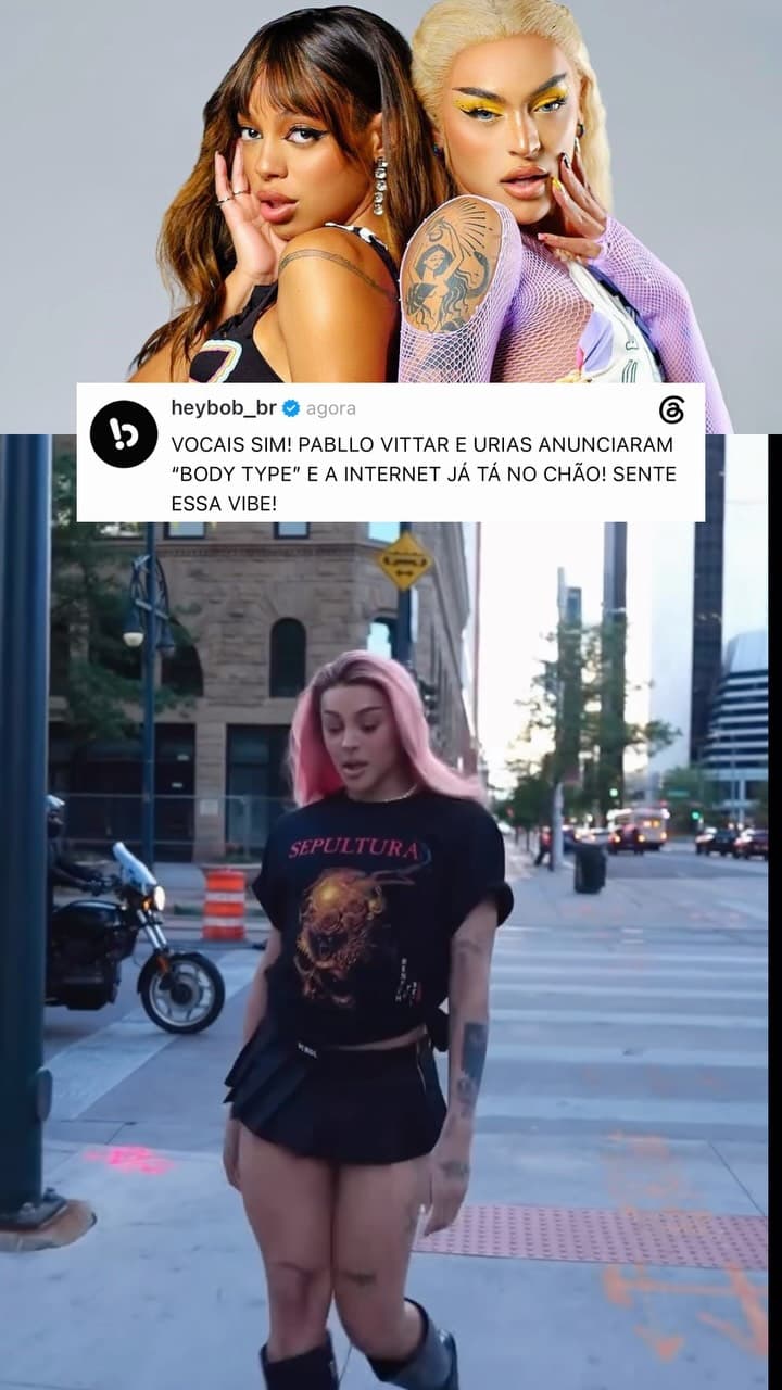 Pabllo Vittar e Urias confirmam "Body Type", novo single em parceria