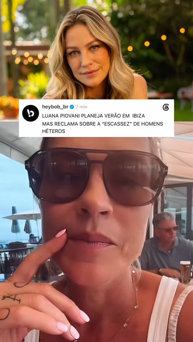Luana Piovani brinca sobre "crise" de homens héteros em Ibiza