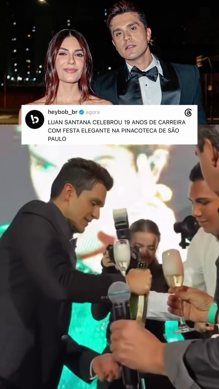 Luan Santana celebra 19 anos de carreira em evento na Pinacoteca de São Paulo